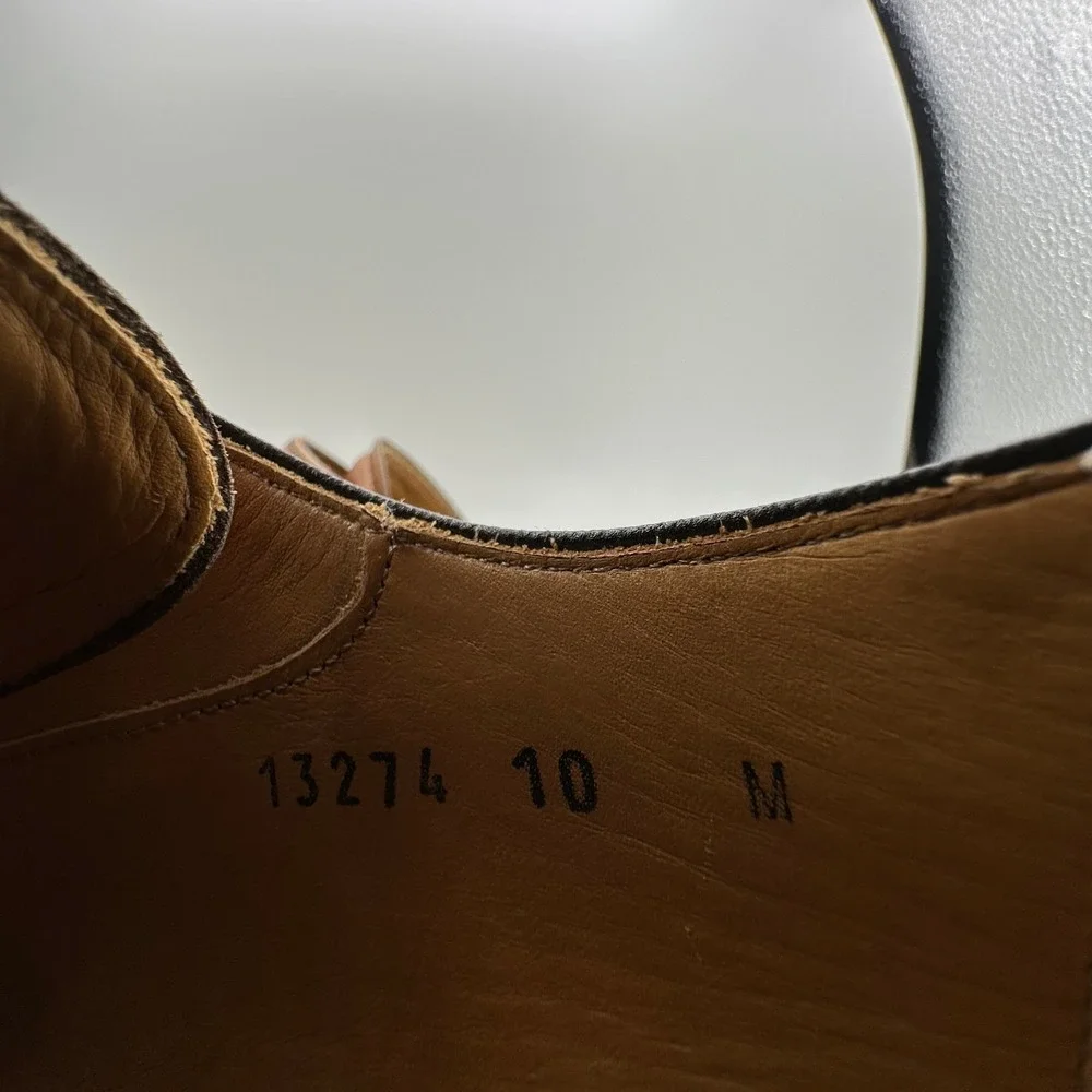 Magnanni Double Buckle‎ Monk Strap Shoes Mens 10M Ramolo Tobacco Brown Leather